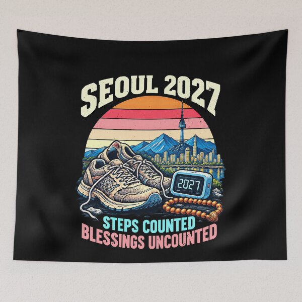 Item preview, World Youth Day Steps Counted Blessings Uncounted Seoul 2027 designed and sold by elderberry.