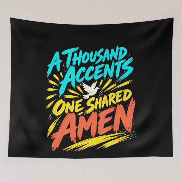 Item preview, A Thousand Accents One Shared Amen for World Youth Day Seoul 2027 designed and sold by elderberry.