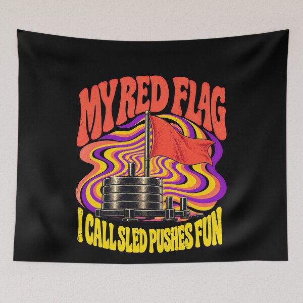 Item preview, Hybrid Fitness Racing Wired Flag Sled Push Joke designed and sold by elderberry.