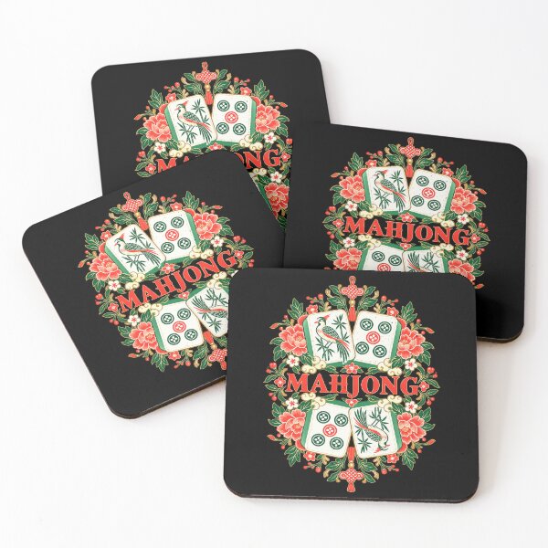 Item preview, Bird and Bamboo Mahjong Tile Design designed and sold by elderberry.