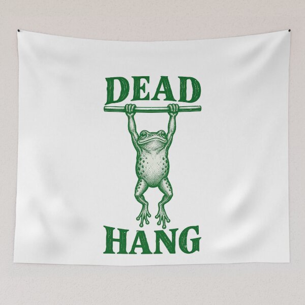 Item preview, Funny Dead Hang Frog Fitness Pun designed and sold by elderberry.