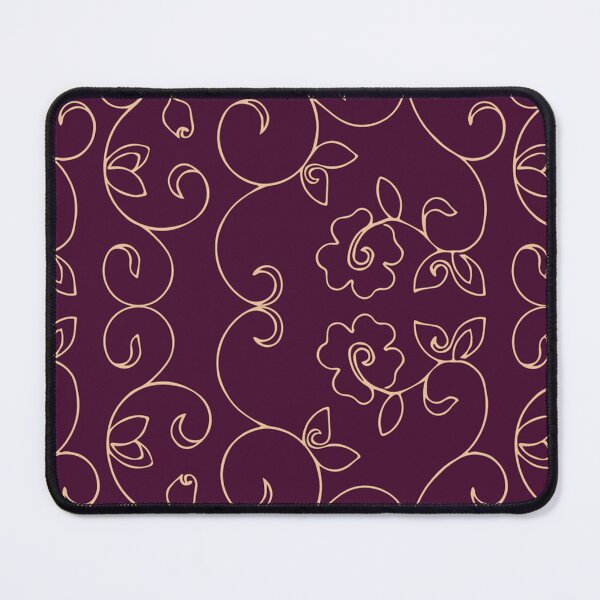 Item preview, Elegant Burgundy and Gold Floral Vine Pattern – Vintage Botanical Design designed and sold by demigots.