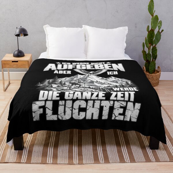 Item preview, Ich Werde Nicht Aufgeben – German Hiking Motivation, Never Give Up and Outdoor Adventure Design designed and sold by Trendably.