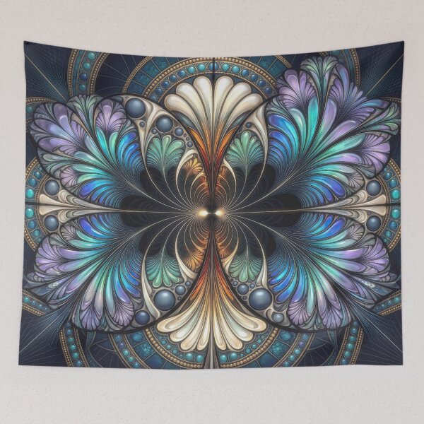 Item preview, Ornate Art Nouveau Floral Fractal designed and sold by Frackxion.