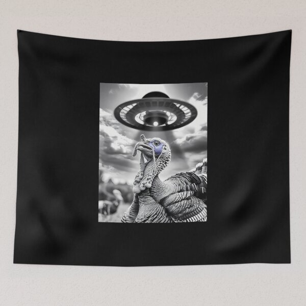 Item preview, Funny Alien Turkey Ufo Selfie Thanksgiving Meme designed and sold by saljajkpann.