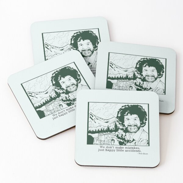 Artikelvorschau, Bob Ross malt berühmtes Zitat | Illustration im Stil der Pop Art entworfen und verkauft von pinkybat.