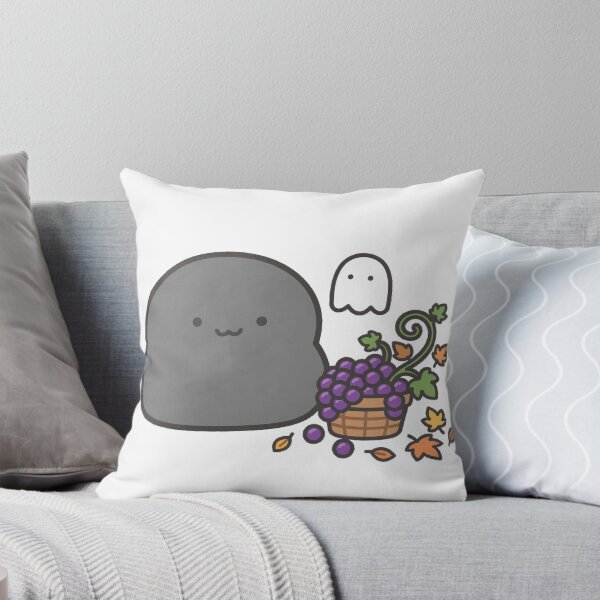 Item preview, Cute Black Cat Ghost Grape Harvest Fall Kawaii Sticker designed and sold by xiaoxiaochibi.