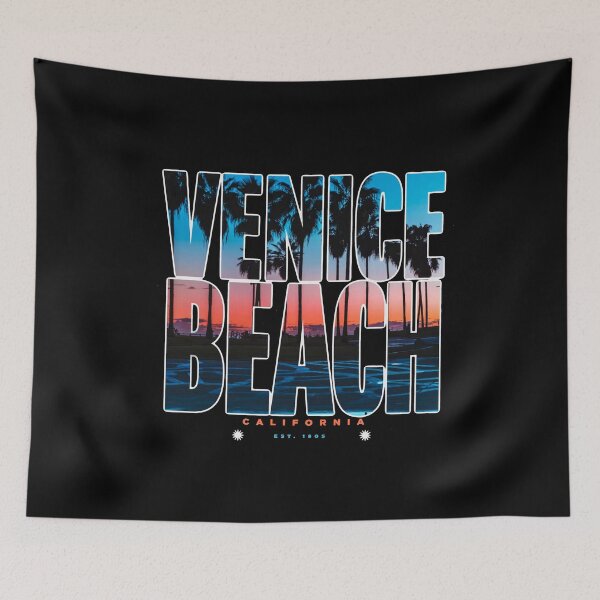 Item preview, Retro Venice Beach California Palm Trees Sunset Vintage West Coast Design designed and sold by AW2 Designs.
