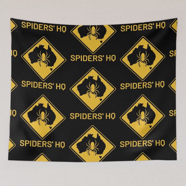 Item preview, Australia Spiders HQ Warning Sign designed and sold by MySimpleFlow.