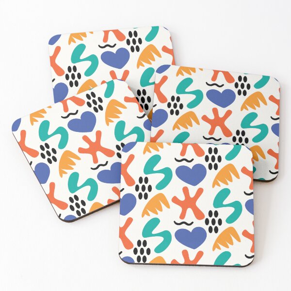Item preview, Colorful organic shapes seamless pattern designed and sold by Renaldsrich.