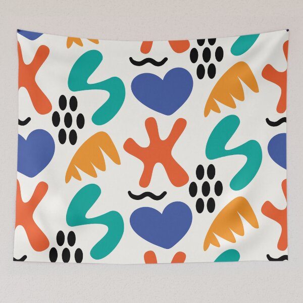 Item preview, Colorful organic shapes seamless pattern designed and sold by Renaldsrich.