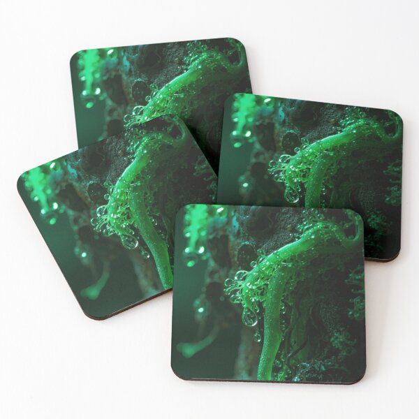 Item preview, Bioluminescent Green Tentacles On Dark Bark designed and sold by monkeybusiness.pt.