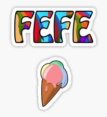 FEFE ICE CREAM Sticker