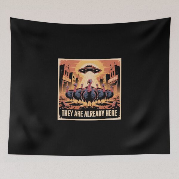 Item preview, They Are Already Here  Ufo Turkey Invasion Art designed and sold by saljajkpann.