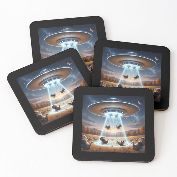Item preview, Ufo Turkey Abduction Graphic  Funny Thanksgiving Alien Design designed and sold by saljajkpann.
