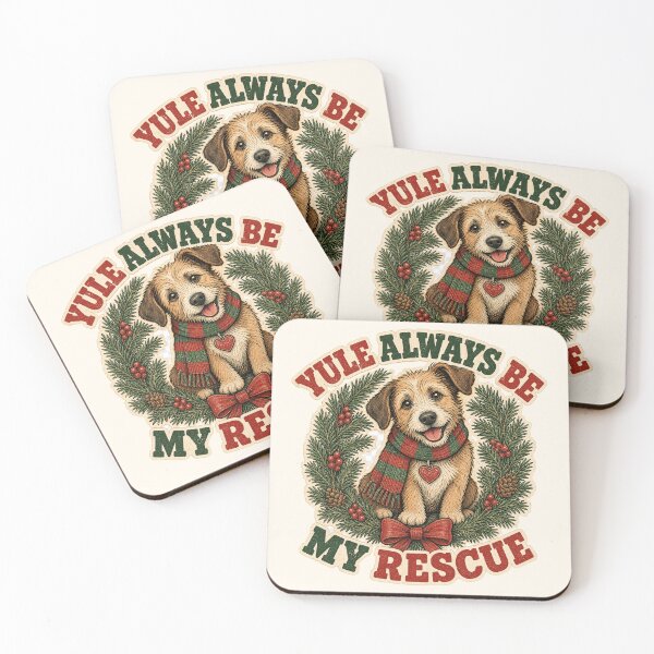 Item preview, Yule Always Be My Rescue Christmas Rescue Dog designed and sold by TTMittens.