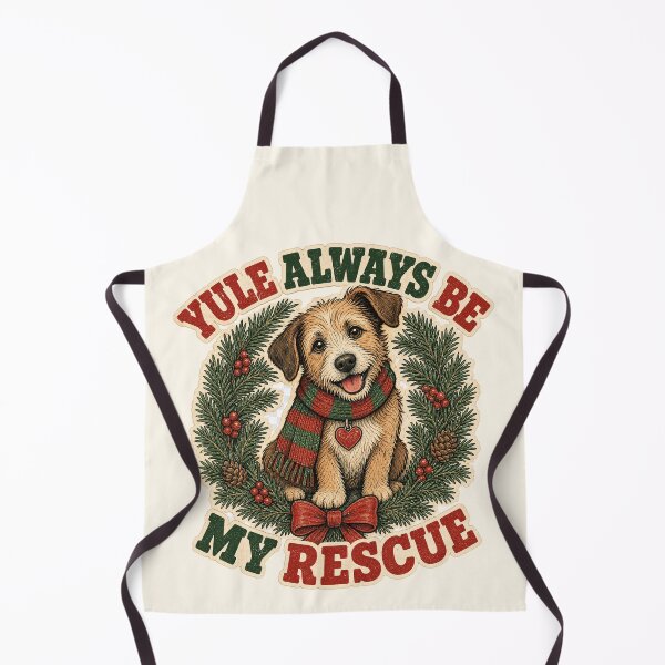 Item preview, Yule Always Be My Rescue Christmas Rescue Dog designed and sold by TTMittens.