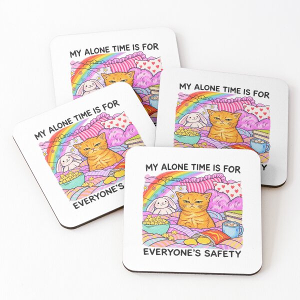 Item preview, My Alone Time Is for Everyone's Safety Funny Kitten designed and sold by NAAYAX.
