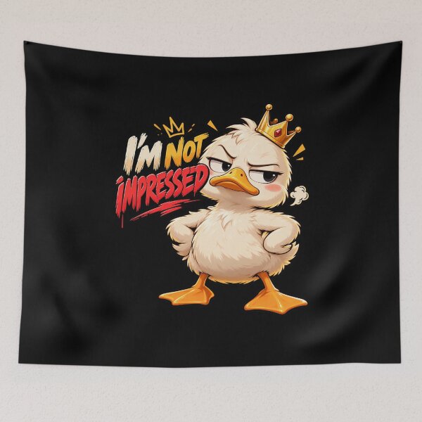 Item preview, Judgmental Duck – I'm Not Impressed Funny Duck designed and sold by okiiskandarart.
