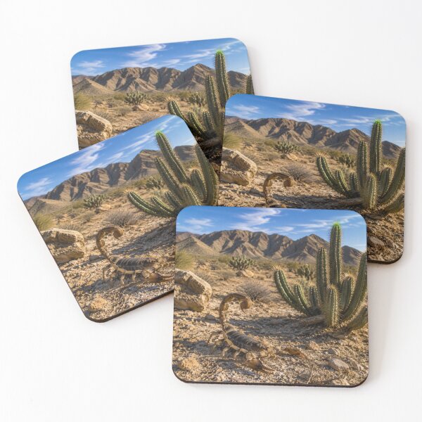 Item preview, Desert scorpion among cacti designed and sold by JuViRo.