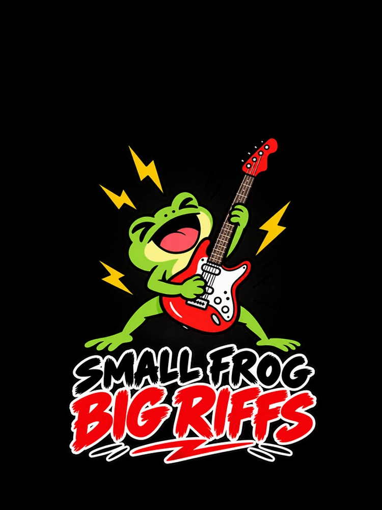 Thumbnail 4 of 4, iPhone Case, Small frog Big Riffs designed and sold by JamesSpring.