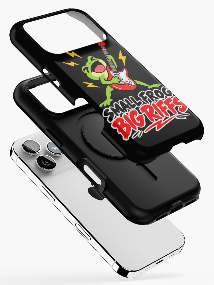 Thumbnail 2 of 4, iPhone Case, Small frog Big Riffs designed and sold by JamesSpring.