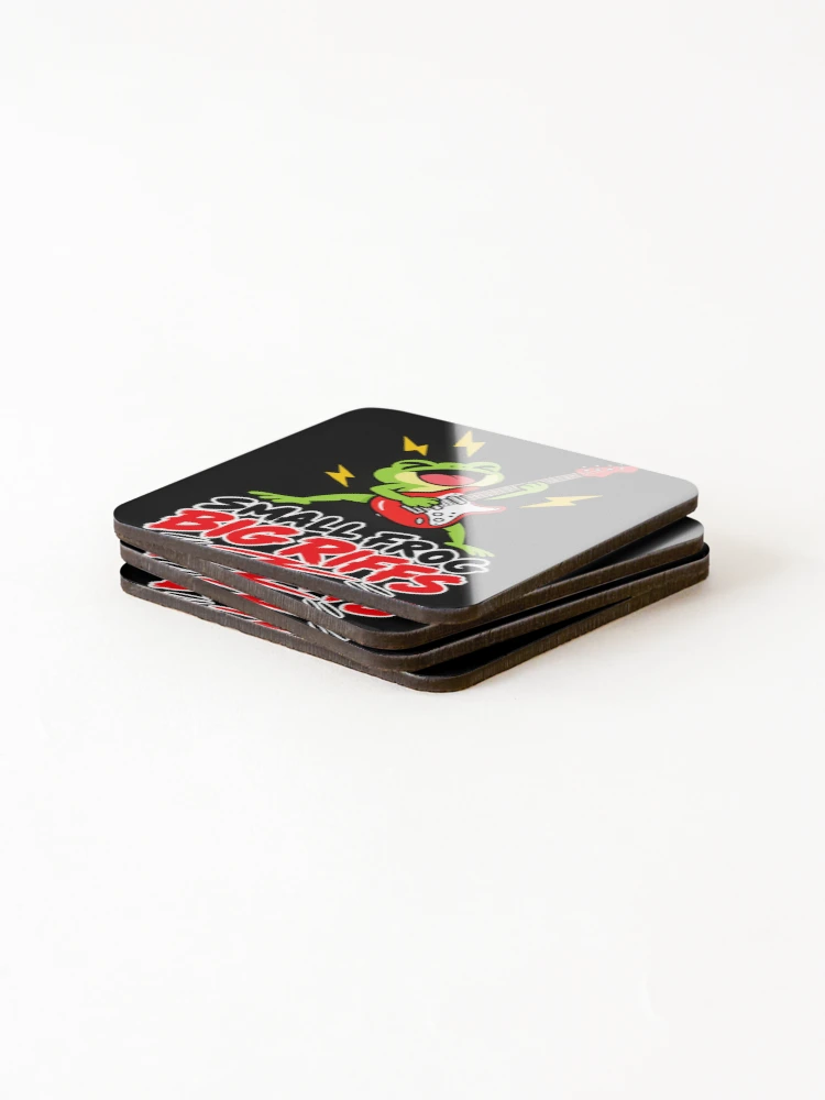 Thumbnail 4 of 5, Coasters (Set of 4), Small frog Big Riffs designed and sold by JamesSpring.
