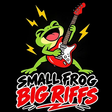 Artwork thumbnail, Small frog Big Riffs by JamesSpring