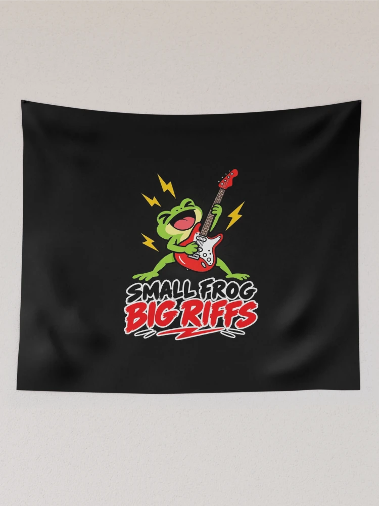 Thumbnail 2 of 3, Tapestry, Small frog Big Riffs designed and sold by JamesSpring.