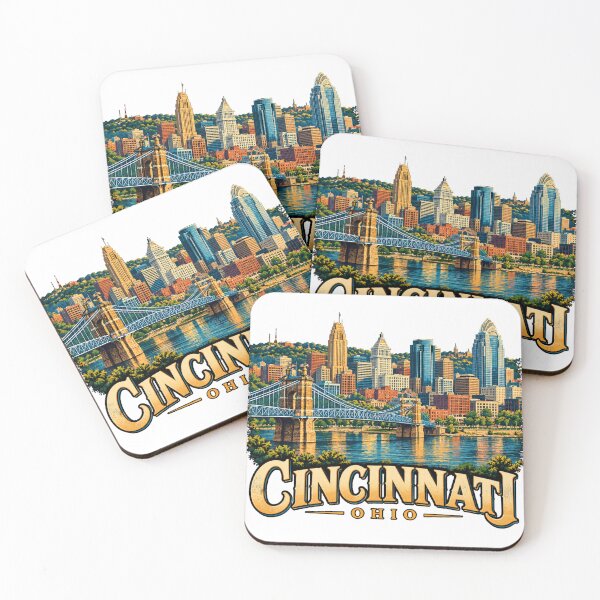 Item preview, Vintage Cincinnati Ohio Travel Souvenir Landmark Gift designed and sold by MichaeIRellov.