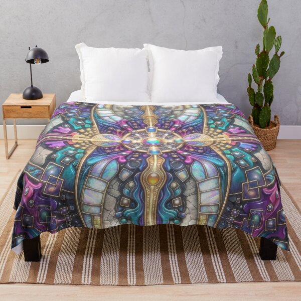 Item preview, Ornate Mystic Cross Mosaic Fractal Mandala designed and sold by Frackxion.