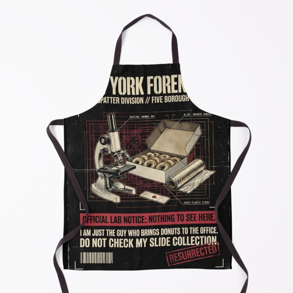 Item preview, New York Forensics Blood Spatter Lab Donut Guy Parody designed and sold by Mircea786.