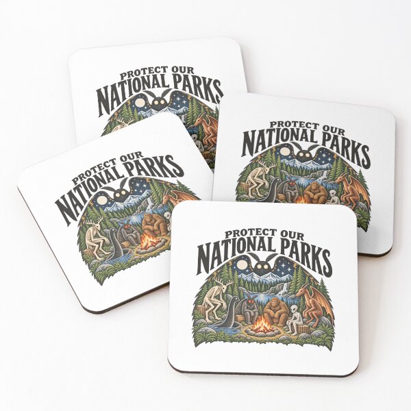 Item preview, Protect Our National Parks Wildlife Mountain Art designed and sold by NAAYAX.