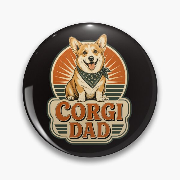 Item preview, Corgi Dad Retro Dog Lover Design designed and sold by Aniahck.