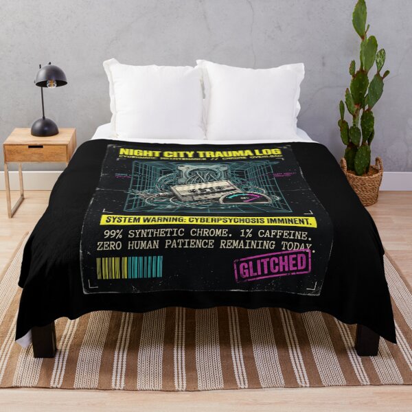 Item preview, Night City Trauma Log Cyberware Chrome Overload Sci-Fi Parody designed and sold by Mircea786.