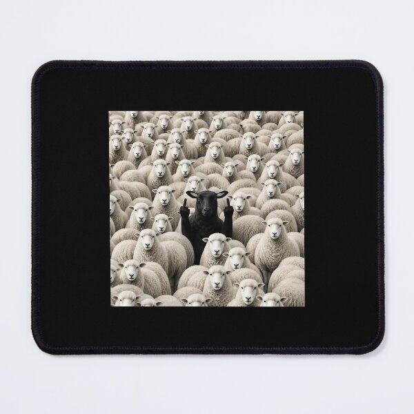 Item preview, Black Sheep Flipping Off  designed and sold by stoltenbergy.