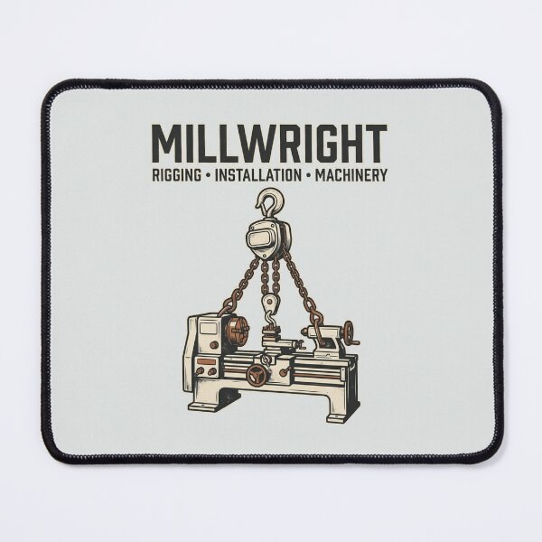 Item preview, Millwright Rigging and Machinery Installation Graphic designed and sold by Amr Darwish Graphic designer.