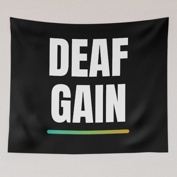 Item preview, Deaf Pride Sticker - Deaf Gain, ASL designed and sold by DeafChamp.