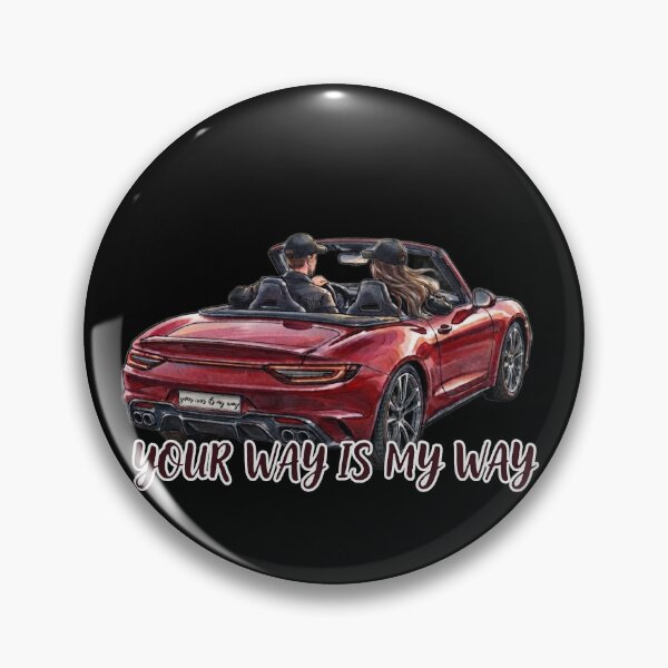 Item preview, Your Way Is My Way Romantic Couple In Red Sports Car Art designed and sold by MaRCAStro.