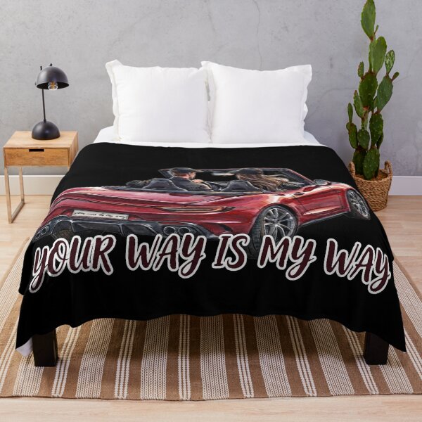 Item preview, Your Way Is My Way Romantic Couple In Red Sports Car Art designed and sold by MaRCAStro.