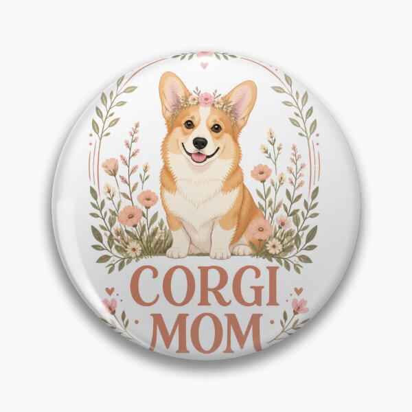 Item preview, Corgi Mom Floral Dog Lover Design designed and sold by Aniahck.