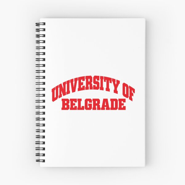 Item preview, University of Belgrade – Red Collegiate Typography designed and sold by pantapita.