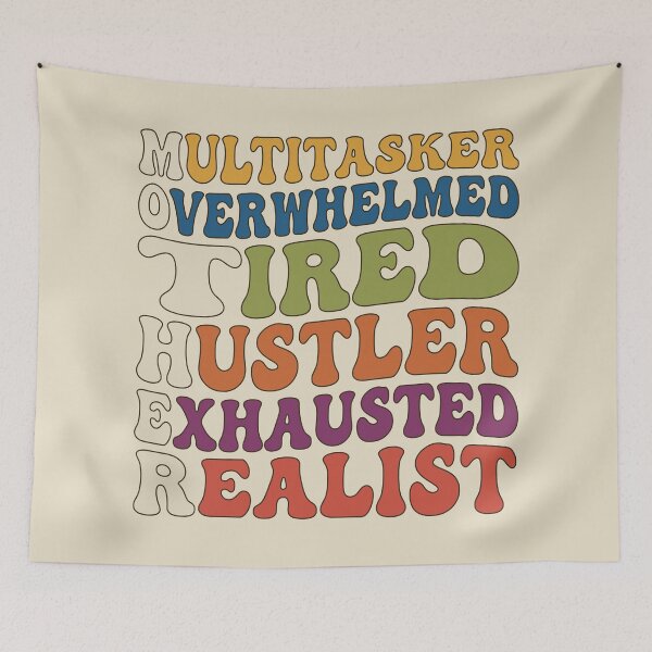 Item preview, Multitasker Overwhelmed Tired Hustler Exhausted Realist. designed and sold by EunsooLee.