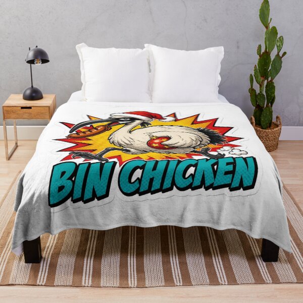 Item preview, Bin Chicken Christmas Bandit Funny Ibis Santa Aussie Christmas Sticker designed and sold by DTSA.
