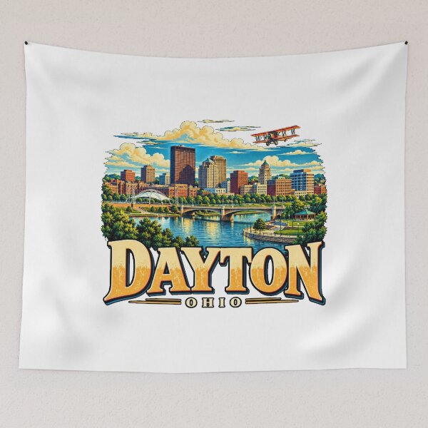 Item preview, Vintage Dayton Ohio Travel Souvenir Landmark Gift designed and sold by MichaeIRellov.