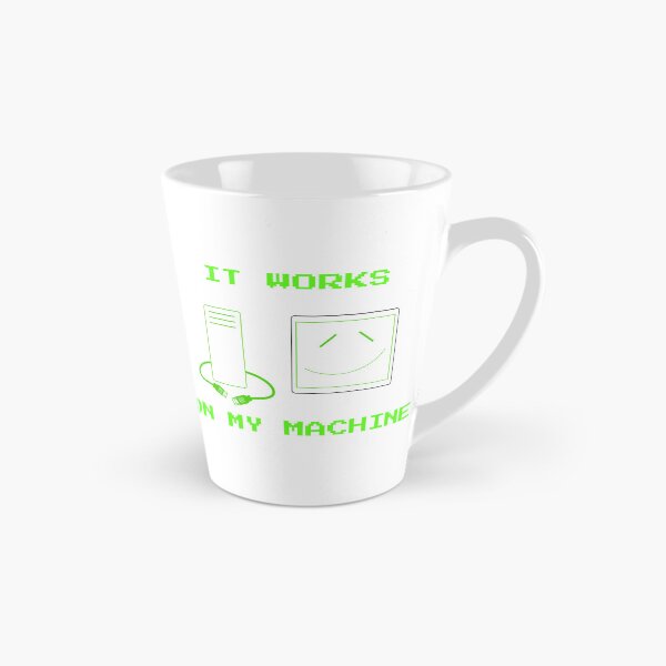 Item preview, It Works On My Machine Funny Programmer Sticker designed and sold by EssenceStyle.