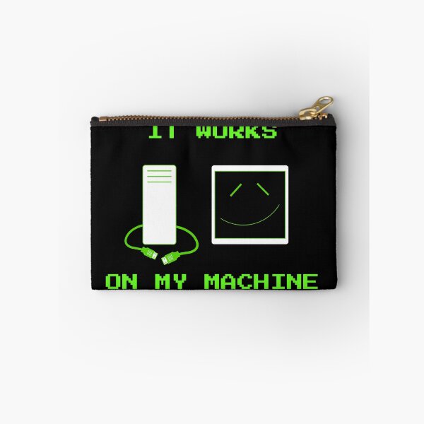 Item preview, It Works On My Machine Funny Programmer Sticker designed and sold by EssenceStyle.