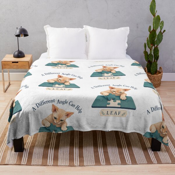 Item preview, Devon Rex Puzzle Cat – A Different Angle Can Help designed and sold by PurrBloom Studio.