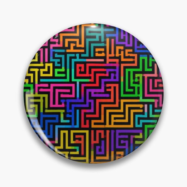 Item preview, Geometric labyrinth of vibrant colors designed and sold by JuViRo.