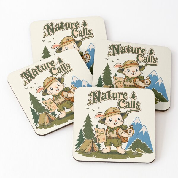 Item preview, Nature Calls Bunny Explorer - Cute Hiking Rabbit designed and sold by TTMittens.